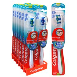 13033 - Colgate Toothbrush Soft Charcoal Gold 360 - (Pack of 12) - BOX: 6 Pkg
