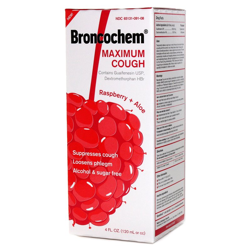 111 - Broncochem Maximum Cough (Red) - 4 fl. oz. - BOX: 48 Units
