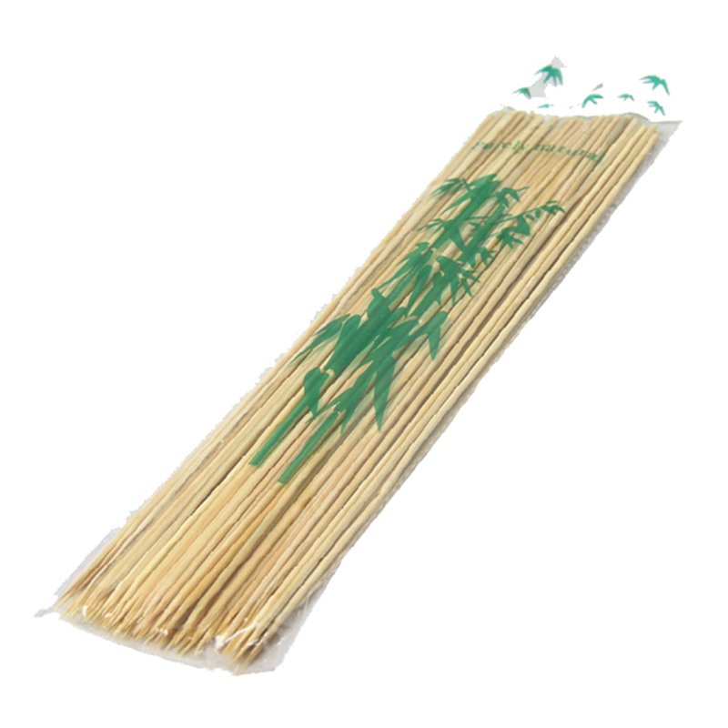 7128 - Bamboo Skewers Touch BBQ - 100ct - BOX: 