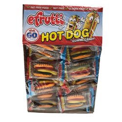 115 - Efrutti Hot Dog - 60 Count - BOX: 8 Pkg