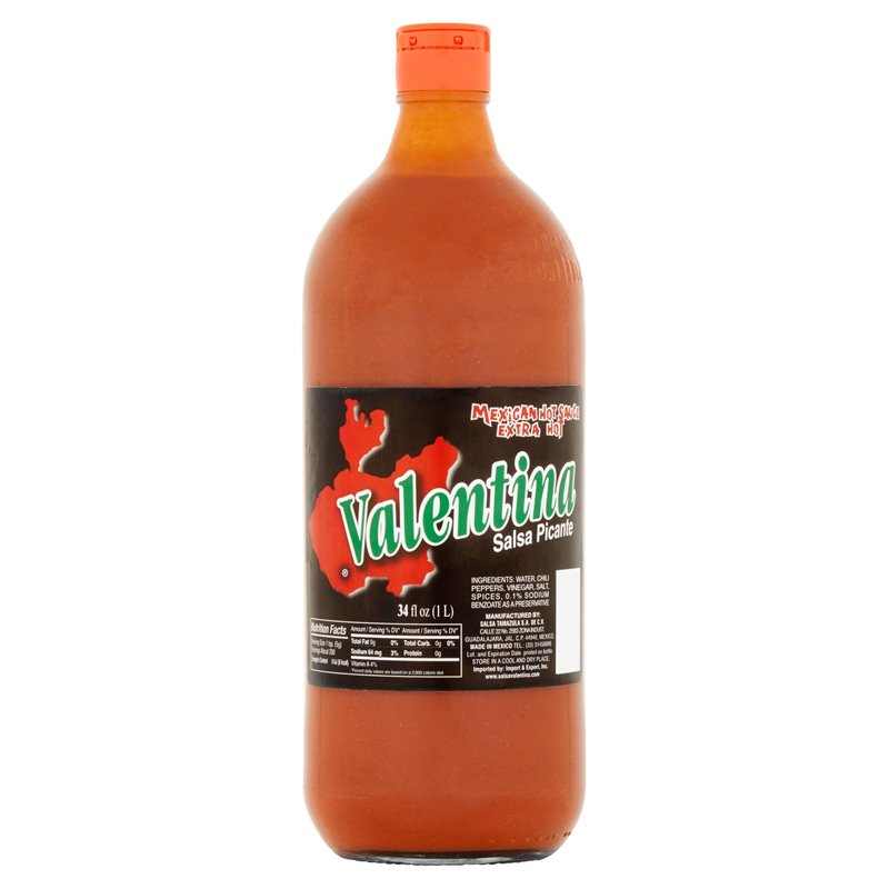 13685 - Valentina Hot Sauce Black - 1 Lt. (Case of 12) - BOX: 12 Units