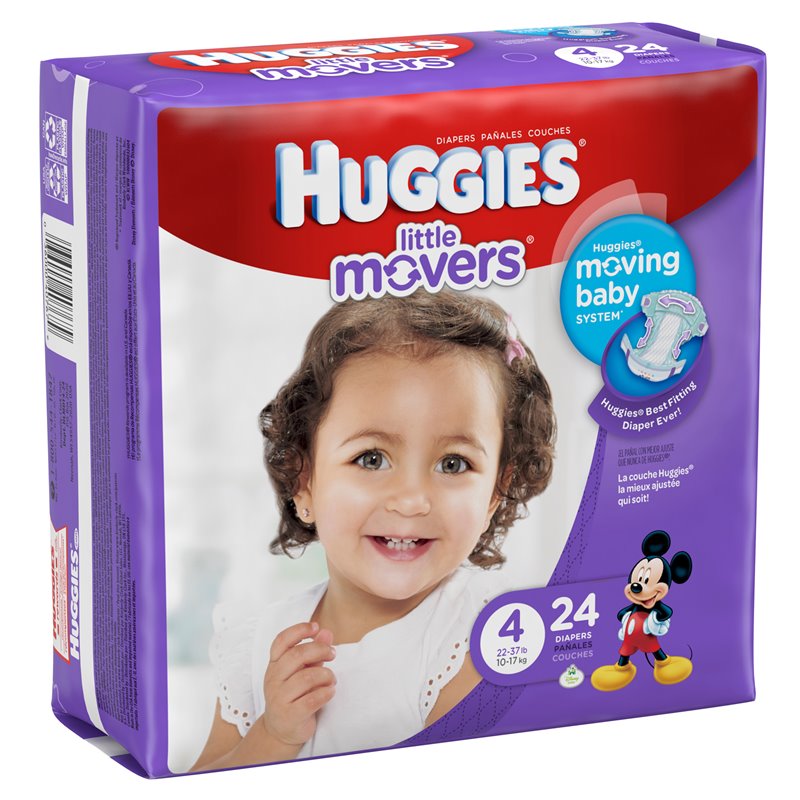 7222 - Huggies Baby Diapers Jumbo snug & Dry, Size 4(Case Of 4/27's) - BOX: 4/27's