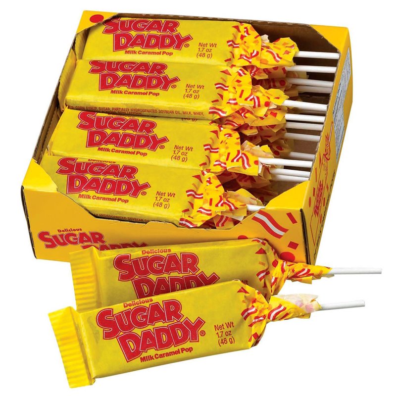 240 - Sugar Daddy Pops - 24ct - BOX: 12 Pkg