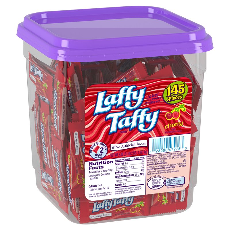 309 - Laffy Taffy Cherry - 145 Pcs - BOX: 8 Pkg