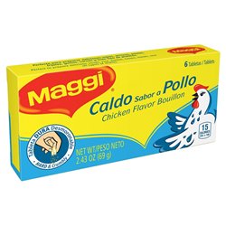 9912 - Maggi Chicken Bouillon, 6 Tablets - (Pack of 24) - BOX: 2 Pkg