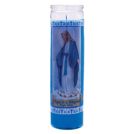 8481 - Candle Virgen Milagrosa - (Case of 12) - BOX: 12 Units