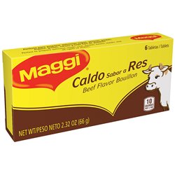 9924 - Maggi Beef Bouillon, 6 Tablets - (Pack of 24) - BOX: 2 Pkg