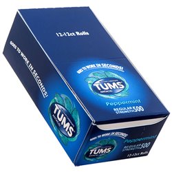 4954 - Tums Peppermint - 12ct - BOX: 30 Pkg