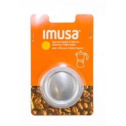 13075 - Imusa Gasket & Filter for Coffee Maker 9 Cups - BOX: 