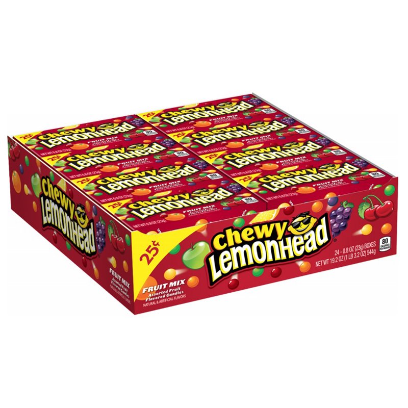 459 - Lemonhead Chewy Fruit Mix - 24ct - BOX: 12 Pkg