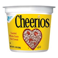 2487 - General Mills Cheerios Cereal Cups - 6 Pack - BOX: 10 Pkg