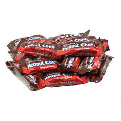 550 - Peanut Chews Original Dark (Red) - (225ct)/4.4Lbs - BOX: 4 Pkg