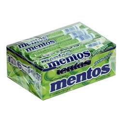 610 - Mentos Green Apple - 15ct - BOX: 24 Pkg