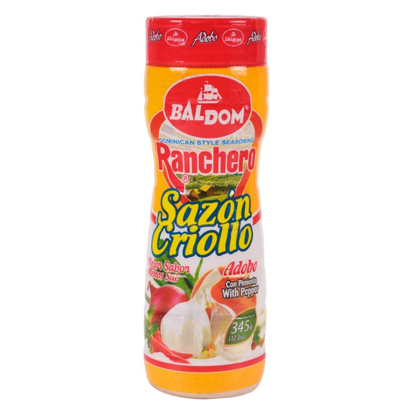 14445 - Ranchero Sazón Criollo Adobo W/Pepper - 12.2 oz. - BOX: 24 Units