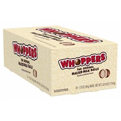 824 - Whoppers Chocolate - 24ct - BOX: 12 Pkg