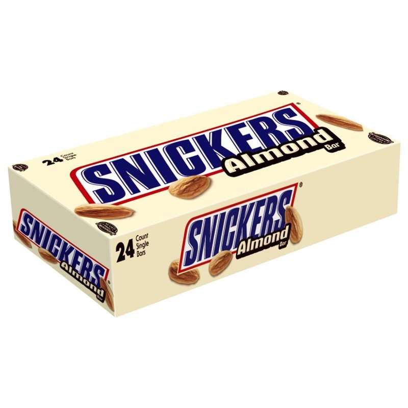 877 - Snickers Almond Bar - 24ct - BOX: 12 Pkg
