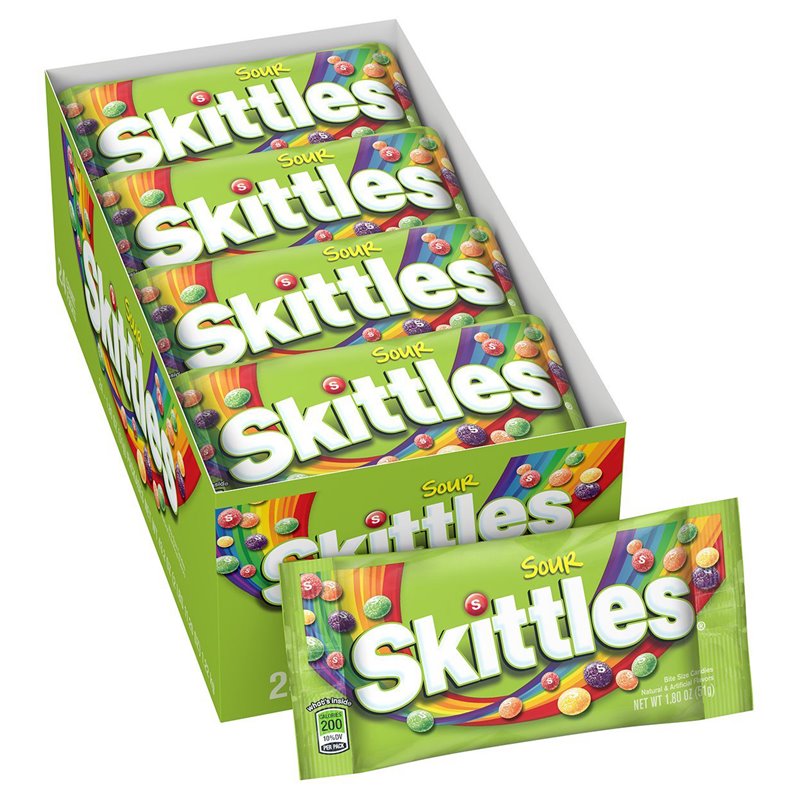 881 - Skittles Sour - 24ct - BOX: 12 Pkg