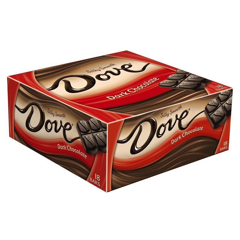 888 - Dove Dark Chocolate - 18 Bars - BOX: 12 Pkg