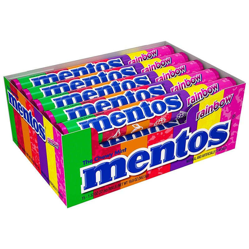 12236 - Mentos Rainbow - 15/16ct - BOX: 24 Pkg