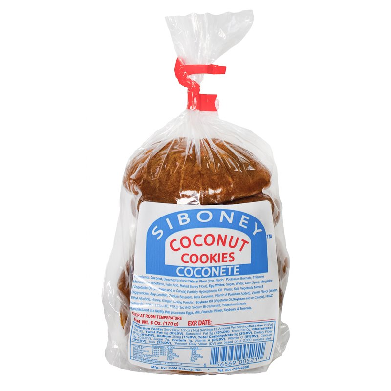 15817 - Coconete ( Coconut Cookies ) Bag - 6 oz. - BOX: 12 Units