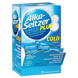 15799 - Alka-Seltzer Plus Cold - 72ct - BOX: 