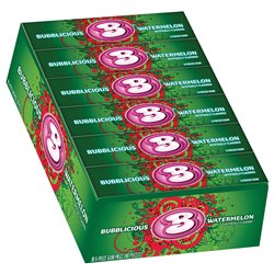 1204 - Bubblicious Watermelon - 18/5ct - BOX: 8 Pkg