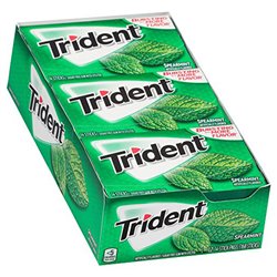 1243 - Trident Spearmint - 12/14ct - BOX: 12 Pkg