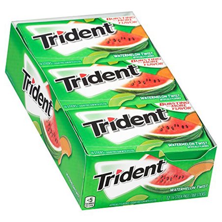1262 - Trident Watermelon Twist - 12/14ct - BOX: 12 Pkg