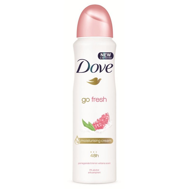 15869 - Dove Deodorant Spray, Go Fresh Pomegranate & Lemon - 150ml - BOX: 6 Units