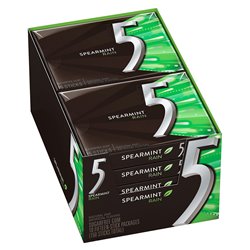 1332 - 5 Gum Spearmint Rain - 10/15 Sticks - BOX: 12 Pkg