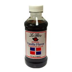 15858 - La Flor Vanilla Flavor Black - 4 fl. oz. - BOX: 24 Units