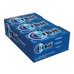 1349 - Orbit Gum Peppermint - 12/14 Pcs - BOX: 12 Pkg