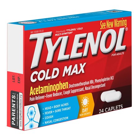 15578 - Tylenol Cold Max - 24 Caps - BOX: 
