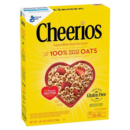 12253 - General Mills Cheerios Cereal - 18 oz. (Case of 10) - BOX: 