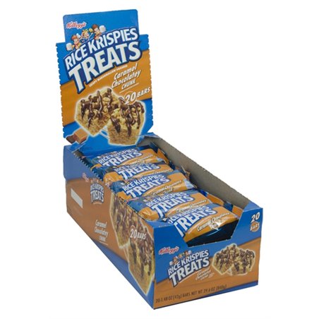 1563 - Rice Krispies Treats, Caramel Chocolatey Chunk - 20 Bars - BOX: 4 Pkg