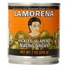 15454 - La Morena Pickled Jalapeño Nacho Slices - 7 oz. (Pack of 24) - BOX: 24 Units