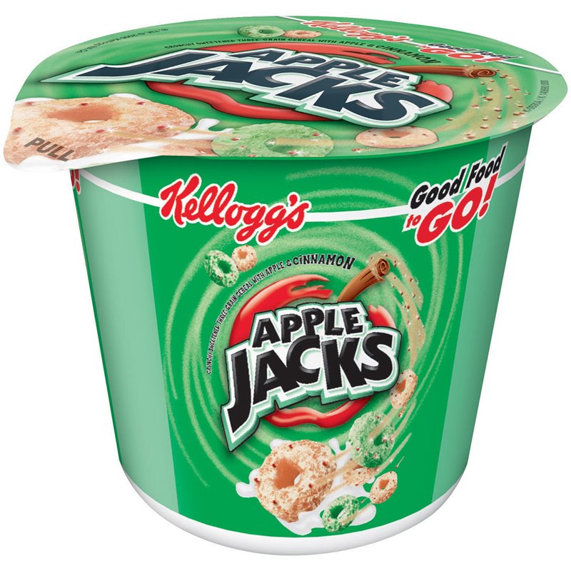 1649 - Kellogg's Apple Jacks Cereal Cups - 6 Pack - BOX: 10 Pkg