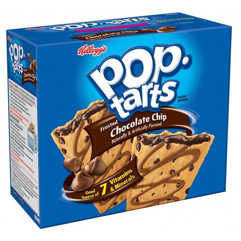 1651 - Pop Tarts Chocolate Chips - 6ct - BOX: 12 Pkg