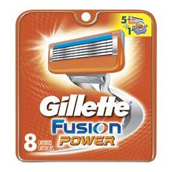 15519 - Gillette Fusion Power Refill Cartridges, 8ct - BOX: 10 Pack