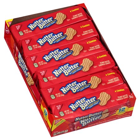 1684 - Nutter Butter Cookies - 1.9 oz. (12 Packs) - BOX: 4 Pkg
