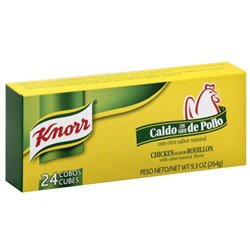1772 - Knorr Caldo De Pollo - 36/24 Cubos - BOX: 36 Pkg
