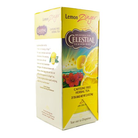 1835 - Celestial Seasonings Lemon Zinger - 25 Bags - BOX: 6 Pkg