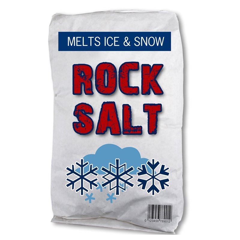 3077 - Snow  Rock Salt Ice Melter 4/10 lbs - BOX: 