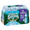 2066 - Poland Spring Water - 1 Lt. (15 Pack) - BOX: 15 Units