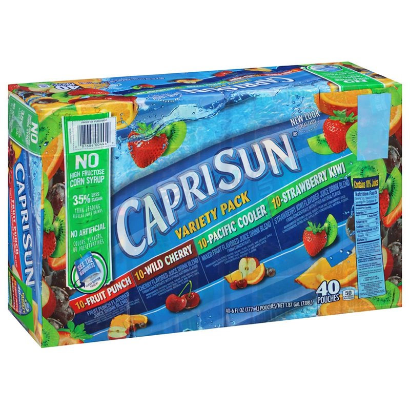 2081 - Capri Sun Variety Pack - 6 fl. oz. ( 40 Pack ) - BOX: 