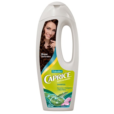 15913 - Caprice Shampoo Rizos Definidos, Keratina + Colageno + Aloe - 800ml - BOX: 12 Units