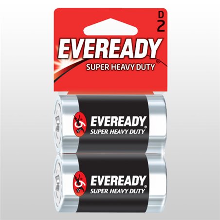 2982 - Eveready Baterries, D - 12 Pack/2ct - BOX: 