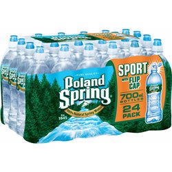 2338 - Poland Spring Water Sport - 700ml (24 Pack) - BOX: 24 Units