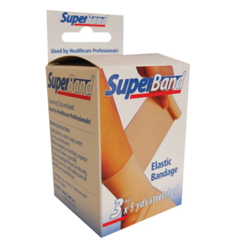 2358 - SuperBand Elastic Bandage, 3" x 5 Yards - BOX: 