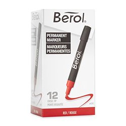 2747 - Permanent Marker, Red - 12ct - BOX: 